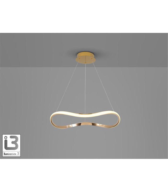 Naos Pendant Ceiling Light Rose Gold LED 3000K-3