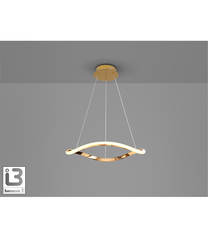Naos Pendant Ceiling Light Rose Gold LED 3000K-4