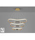 Naos Triple Ring Pendant Ceiling Light Rose Gold LED 3000K-3