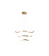 Naos Triple Ring Pendant Ceiling Light Rose Gold LED 3000K-4