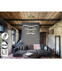 Naos Triple Ring Pendant Ceiling Light Rose Gold LED 3000K Dimmable Remote Control-2