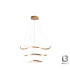 Naos Triple Ring Pendant Ceiling Light Rose Gold LED 3000K Dimmable Remote Control-4