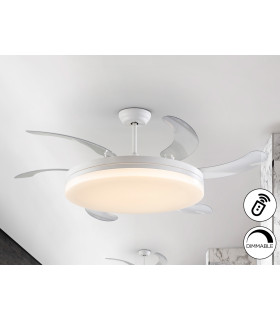Vento Maxi Ceiling Fan White LED 3000-6500K Dimmable-1