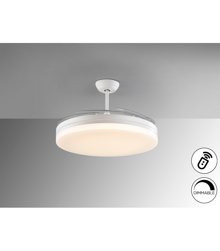 Vento Maxi Ceiling Fan White LED 3000-6500K Dimmable-5