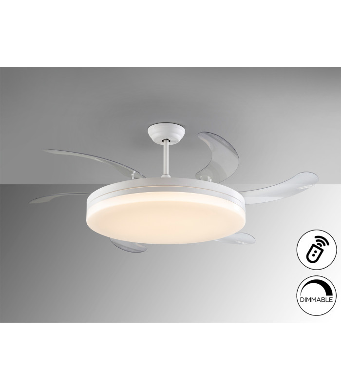 Vento Maxi Ceiling Fan White LED 3000-6500K Dimmable