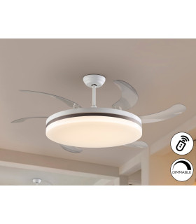 Vento Maxi Ceiling Fan Black White Bronze LED 3000-6500K Dimmable-1