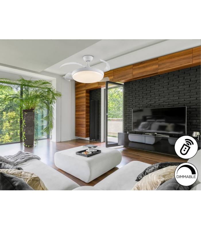 Venturi Ceiling Fan White LED 2700-5000K-3