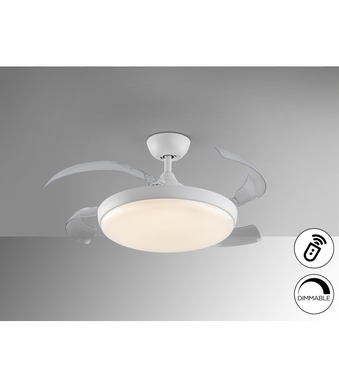 Venturi Ceiling Fan White LED 2700-5000K