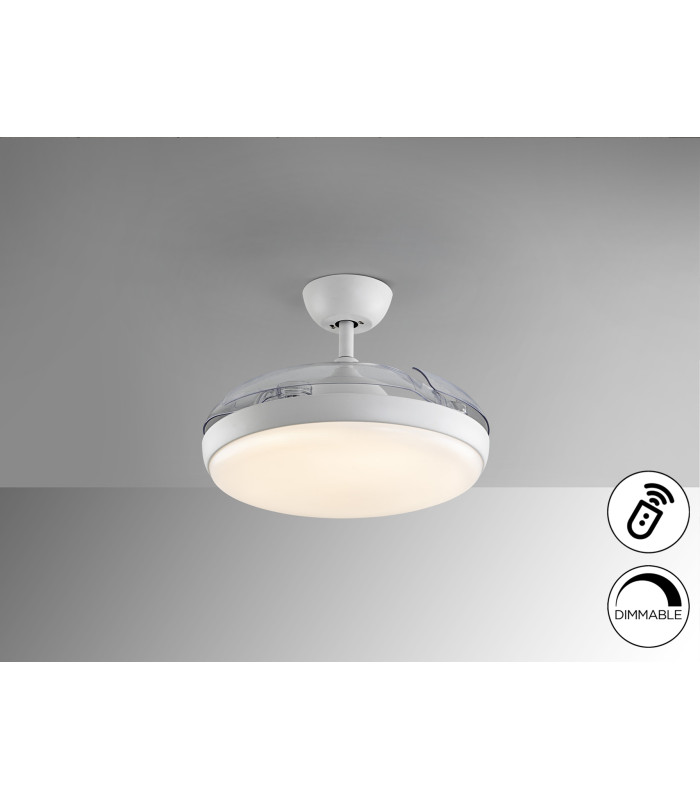 Venturi Ceiling Fan White LED 2700-5000K