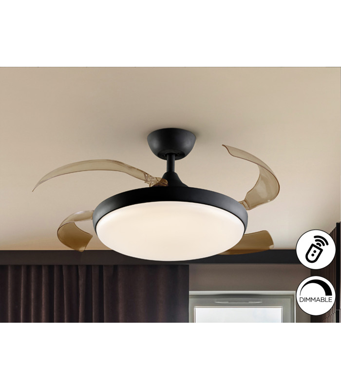 Venturi Ceiling Fan Black LED 2700-5000K-1