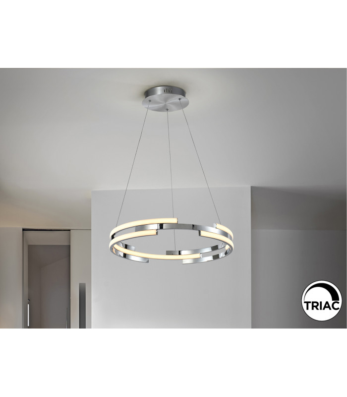 Ciclos Pendant Ceiling Light Chrome LED 3000K-1
