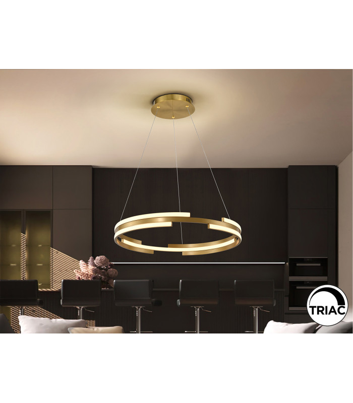 Ciclos Pendant Ceiling Light Gold LED 3000K-1