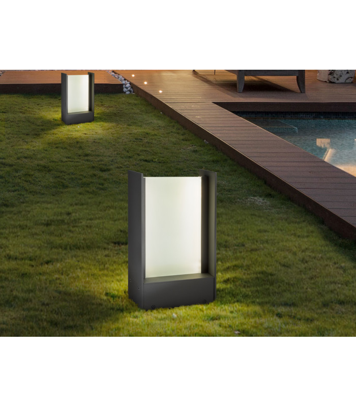 Matia Outdoor Pedestal Light Grey LED 3000K IP 65-1