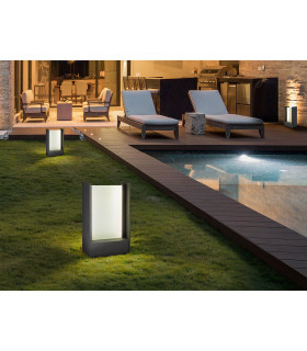 Matia Outdoor Pedestal Light Grey LED 3000K IP 65-2