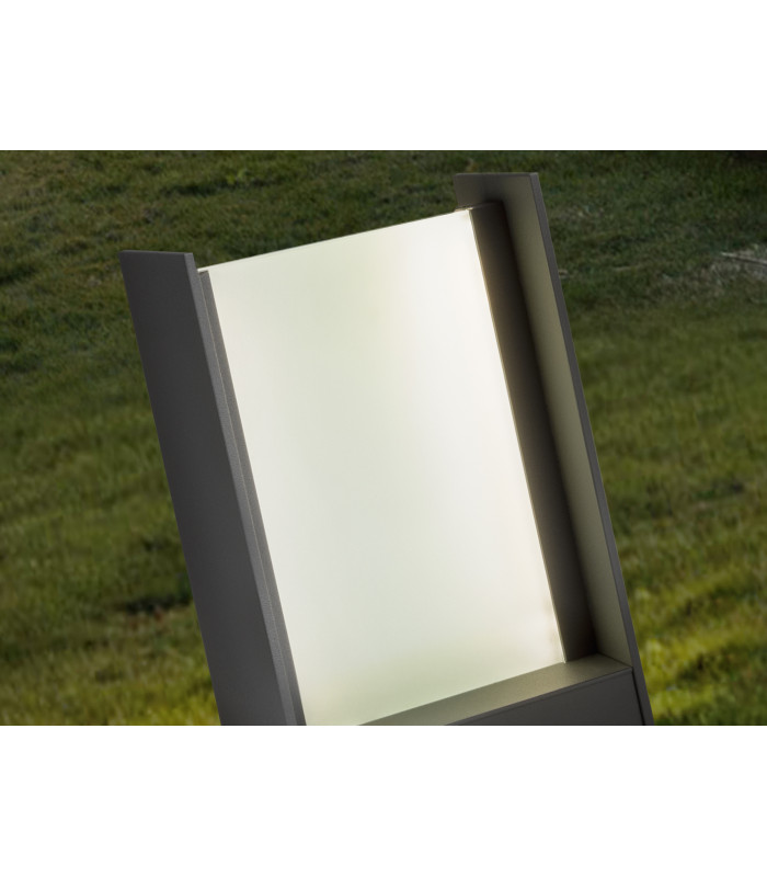 Matia Outdoor Pedestal Light Grey LED 3000K IP 65-3