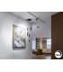 Twist Cluster Pendant Ceiling 3 Light Black LED 3000K-2
