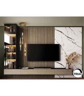 Twist Cluster Pendant Ceiling 3 Light Gold LED 3000K-2