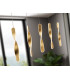 Twist Bar Pendant Ceiling 5 Light Gold LED 3000K-3
