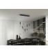Twist Bar Pendant Ceiling 5 Light Black LED 3000K-2