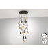 Norma Cluster Pendant Ceiling Light Black Brass 18xE27 870lm-5