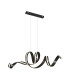 Amara Bar Pendant Ceiling Light Matt Black LED 2700-5000K Remote Control-7