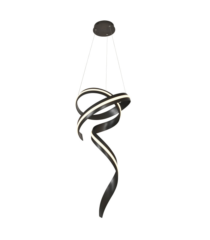 Amara Pendant Ceiling Light Matt Black LED 2700-5000K Remote Control-6