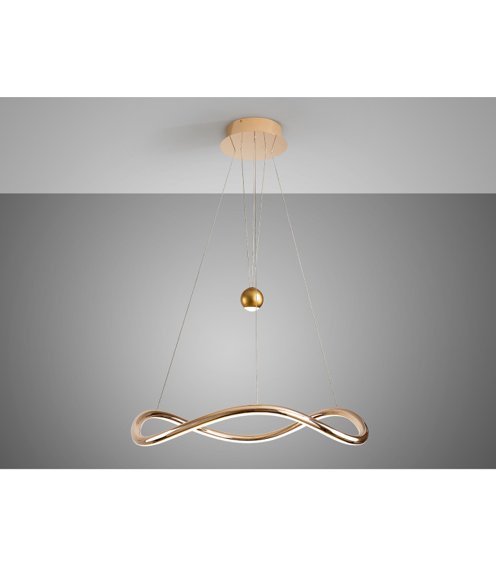 Romina Pendant Ceiling Light Gold LED 2700-5000K Remote Control-6