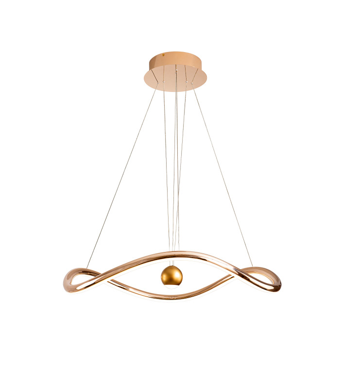 Romina Pendant Ceiling Light Gold LED 2700-5000K Remote Control-7