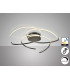 Cadence Integrated LED Semi Flush Ceiling Light Black 2700-5000K Remote Control-3