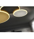 Umbra 3 Ring Integrated LED Semi Flush Ceiling Light Gold Black White 3000K-3