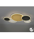 Umbra 5 Ring Integrated LED Semi Flush Ceiling Light Gold Black White 3000K-1