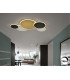 Umbra 5 Ring Integrated LED Semi Flush Ceiling Light Gold Black White 3000K-2