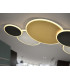 Umbra 5 Ring Integrated LED Semi Flush Ceiling Light Gold Black White 3000K-3