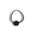 Opalis Integrated LED Wall Lamp Black 3000K-4