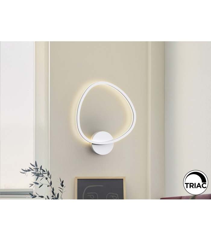 Opalis Integrated LED Wall Lamp White 3000K-1