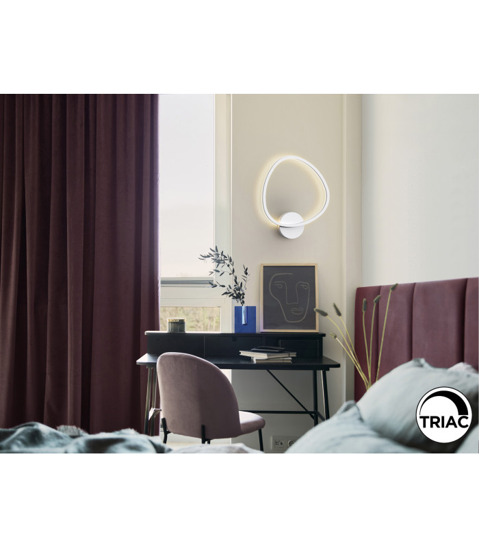 Opalis Integrated LED Wall Lamp White 3000K-2