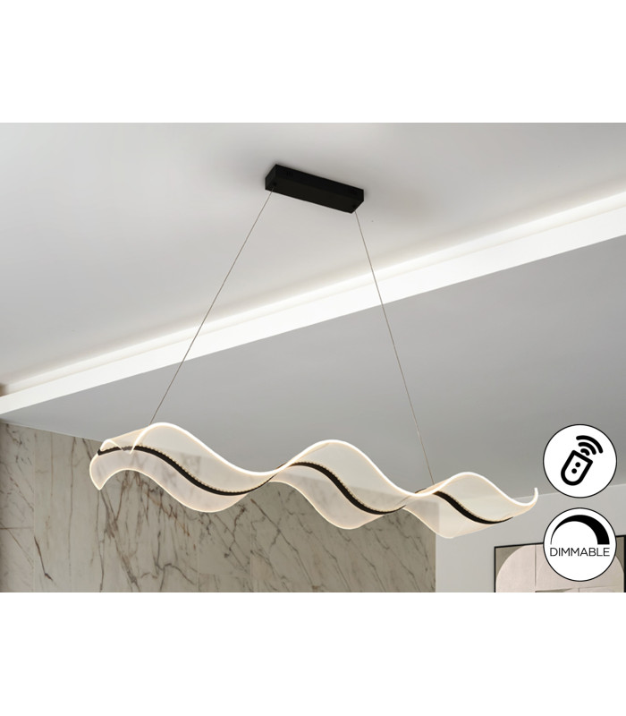 Olas Bar Pendant Ceiling Light Black LED 2700-5000K Remote Control-1