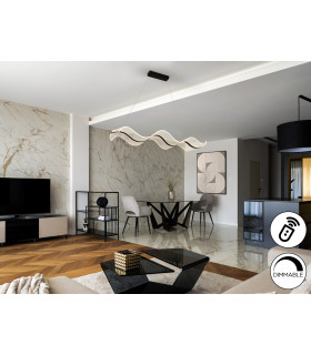 Olas Bar Pendant Ceiling Light Black LED 2700-5000K Remote Control-2