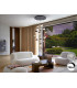 Orbes Cluster Pendant Ceiling 13 Light Black Copper Brass LED 3000K-2