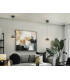 Orbes 15cm Globe Pendant Ceiling Light Chrome Black LED 3000K-2