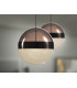 Orbes 15cm Globe Pendant Ceiling Light Chrome Black LED 3000K-3