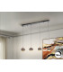 Orbes Bar Pendant Ceiling 4 Light Chrome Black LED 3000K-1