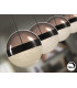 Orbes Bar Pendant Ceiling 4 Light Chrome Black LED 3000K-3