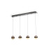 Orbes Bar Pendant Ceiling 4 Light Chrome Black LED 3000K-6