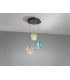 Ingrid Cluster Pendant Ceiling 3 Light Multi Colour LED 3000K-4