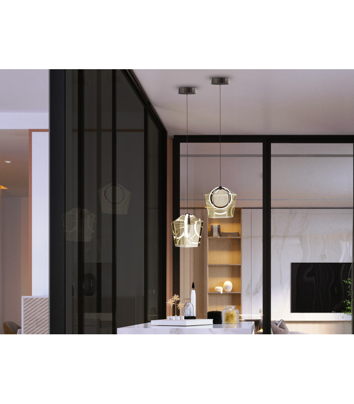 Ingrid Pendant Ceiling Light Champagne LED 3000K-2