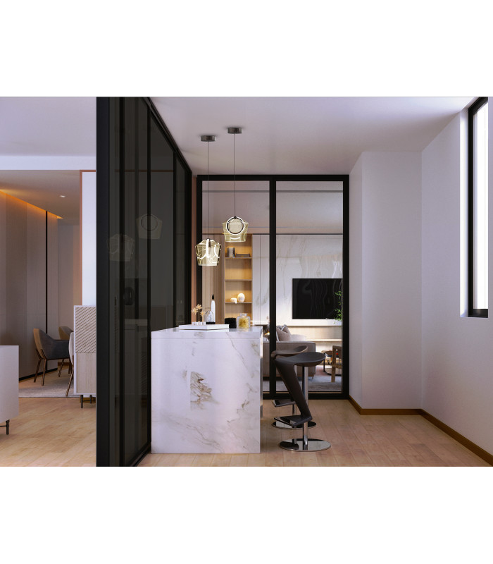 Ingrid Pendant Ceiling Light Champagne LED 3000K-3