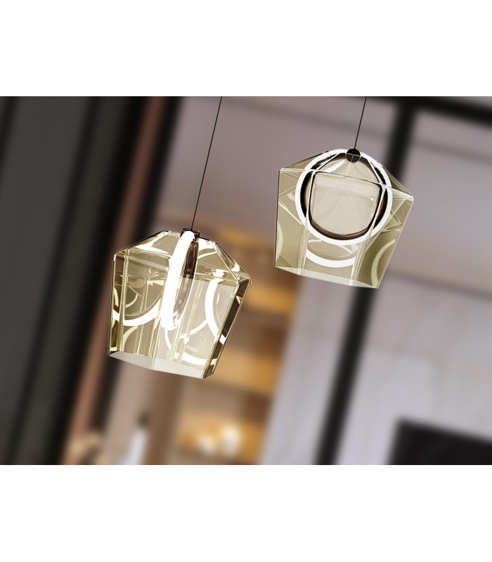 Ingrid Pendant Ceiling Light Champagne LED 3000K-4