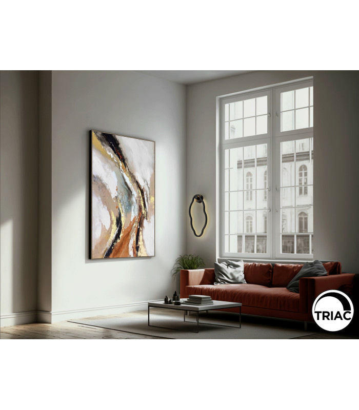 Tono Integrated LED Wall Lamp Black 3000K-2