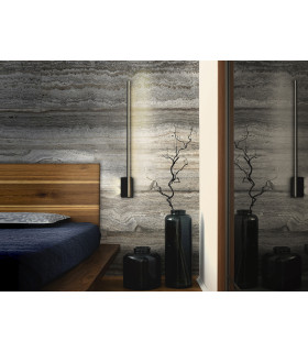 Stick Integrated LED Wall Lamp Black 3 Light 3000K-2